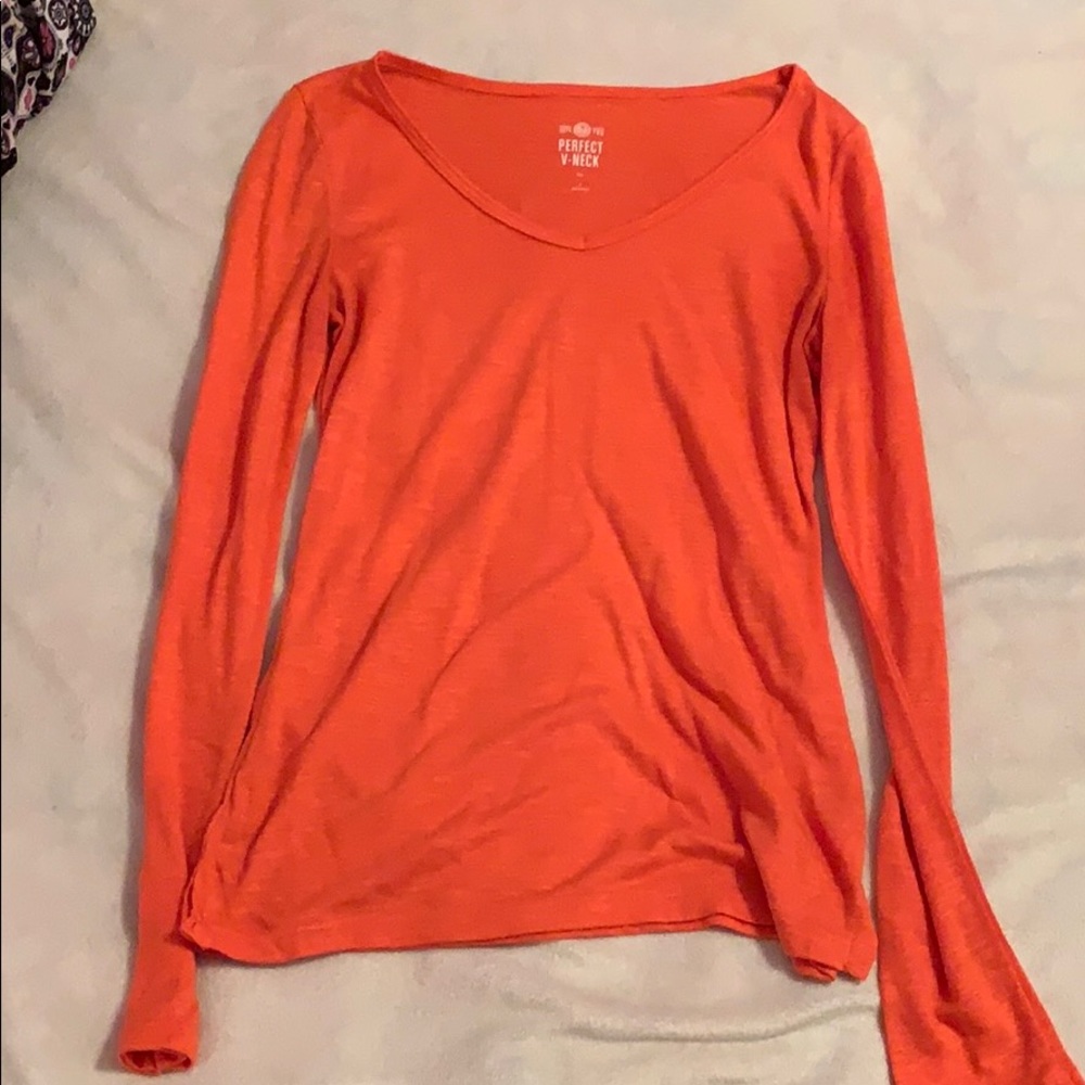 Pink long sleeve top